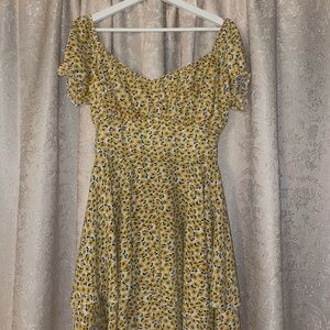 Floral Yellow Dress